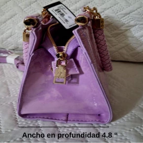 Bebe au Lait Handbags - Bebe au Lait Lilac Mini Bag with Gold Details